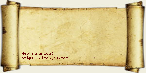 Jana Rajkov vizit kartica